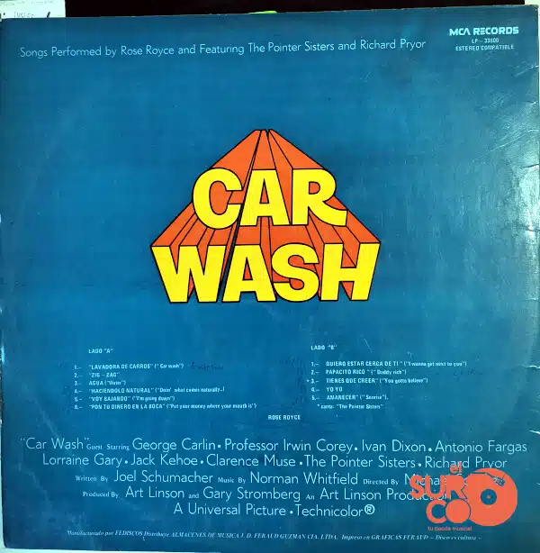Disco de Vinilo Varios - Carwash Vinyl Record