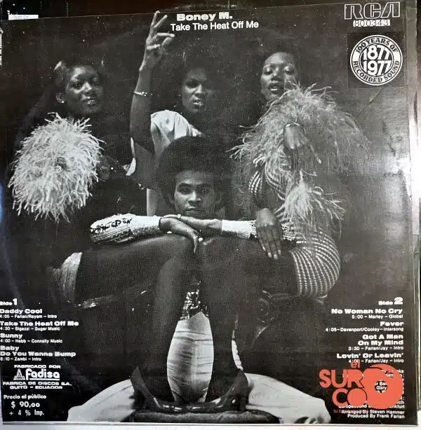 Disco de Vinilo Boney M - Take The Heat Off Me Vinyl Record