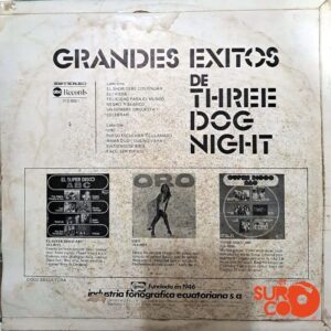 Disco de Vinilo Three Dog Night - Grandes Exitos De Three Dog Night Vinyl Record