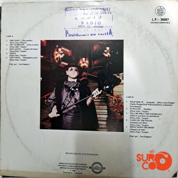 Disco de Vinilo Elton John - Ice On Fire Vinyl Record