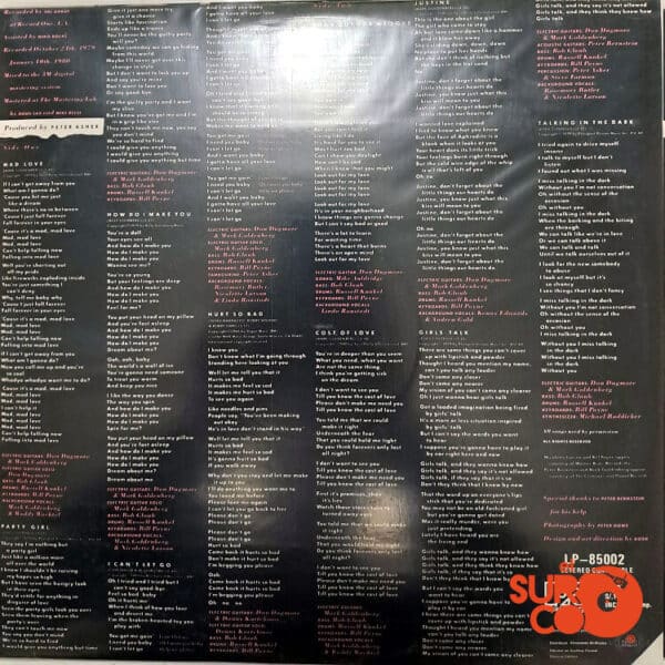 Disco de Vinilo Linda Ronstadt - Mad Love Vinyl Record