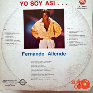 Disco de Vinilo Fernando Allende - Yo Soy Así Vinyl Record