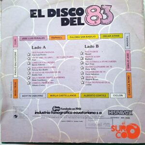 Disco de Vinilo Varios - El Disco Del 83 Vinyl Record