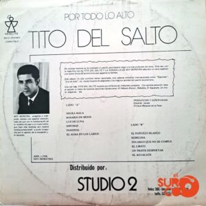 Disco de Vinilo Tito Del Salto - Serenata Ecuatoriana Vinyl Record