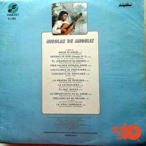 Disco de Vinilo Nicolás De Angelis - Amor Mi Amor Vinyl Record