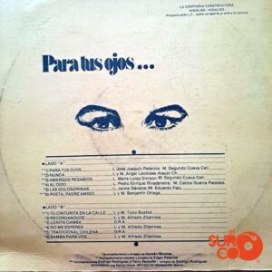 Disco de Vinilo Benjamín Ortega - Para Tus Ojos Vinyl Record