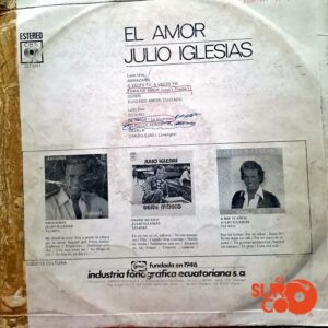Disco de Vinilo Julio Iglesias - El Amor Vinyl Record