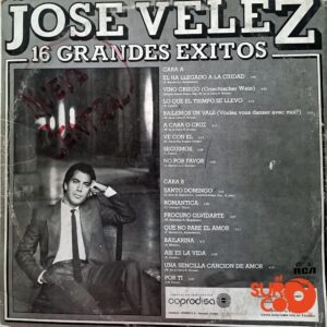 Disco de Vinilo José Vélez - 16 Grandes Éxitos Vinyl Record