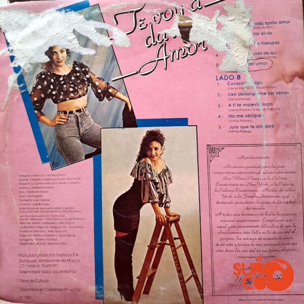 Disco de Vinilo Ketty Pazmino - Te Voy A Dar Amor Vinyl Record