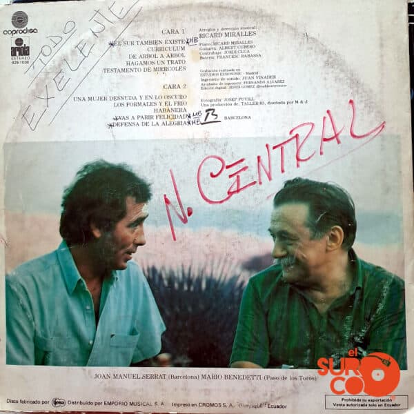 Disco de Vinilo Joan Manuel Serrat - El Sur También Existe Vinyl Record