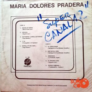 Disco de Vinilo María Dolores Pradera - María Dolores Pradera Vinyl Record