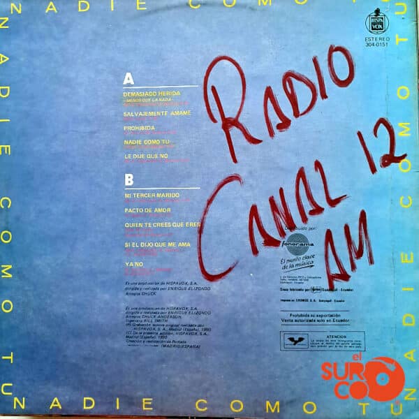Disco de Vinilo Paloma San Basilio - Nadie Como Tu Vinyl Record