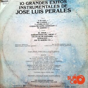 Disco de Vinilo José Luis Perales - 10 Grandes Éxitos Instrumentales De José Luis Perales Vinyl Record