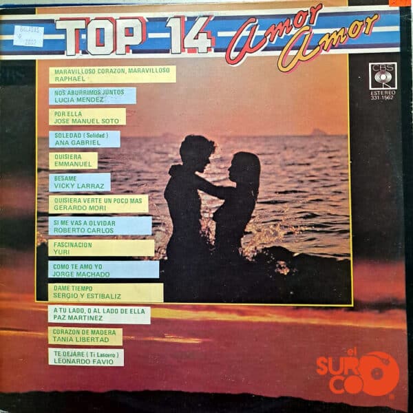 Varios - Top 14 Amor, Amor Vinilo