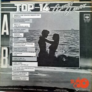 Disco de Vinilo Varios - Top 14 Amor, Amor Vinyl Record