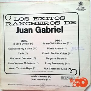 Disco de Vinilo María La Tarascal - Los Éxitos Rancheros De Juan Gabriel Vinyl Record