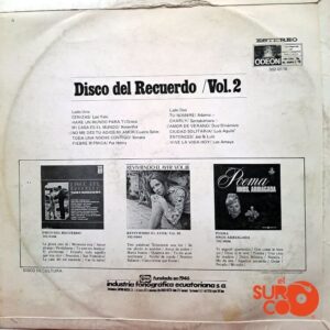 Disco de Vinilo Varios - Disco Del Recuerdo Vol. 2 Vinyl Record