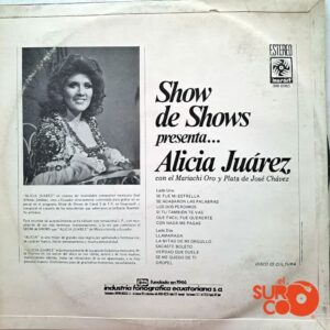 Disco de Vinilo Alicia Juárez - Show De Shows Presenta A…. Alicia Juárez Vinyl Record