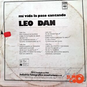 Disco de Vinilo Leo Dan - Mi Vida La Paso Cantando Vinyl Record