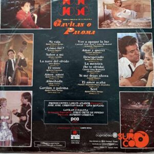 Disco de Vinilo José José - Música Original De La Película Gavilán O Paloma Vinyl Record
