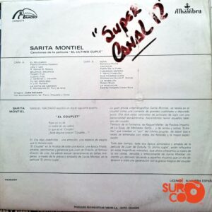 Disco de Vinilo Sarita Montiel - Canciones De La Película El Último Cuple Vinyl Record