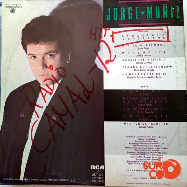 Disco de Vinilo Jorge Muñiz - Atrápame Vinyl Record