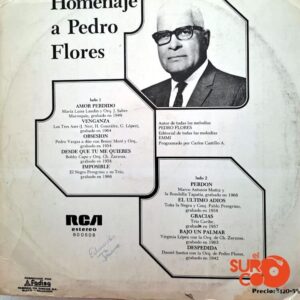 Disco de Vinilo Varios - Recordando Éxitos Vol. 2.   Homenaje A Pedro Flores Vinyl Record