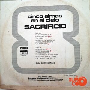 Disco de Vinilo Sacrificio - Cinco Almas En El Cielo Vinyl Record