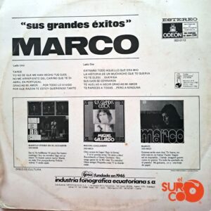 Disco de Vinilo Marco - Sus Grandes Éxitos… Marco Vinyl Record
