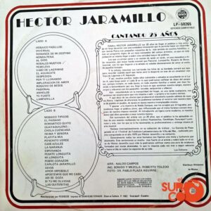 Disco de Vinilo Héctor Jaramillo - Cantando 25 Años Vinyl Record