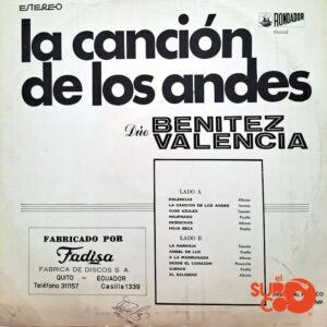 Disco de Vinilo Dúo Benítez Y Valencia - La Canción De Los Andes Vinyl Record