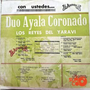Disco de Vinilo Dúo Ayala Coronado - Los Reyes Del Yaraví Vinyl Record