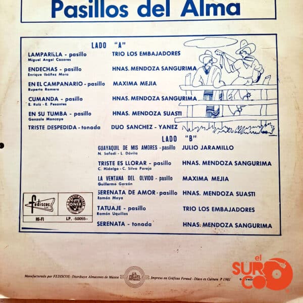 Disco de Vinilo Varios - Pasillos Del Alma Vinyl Record