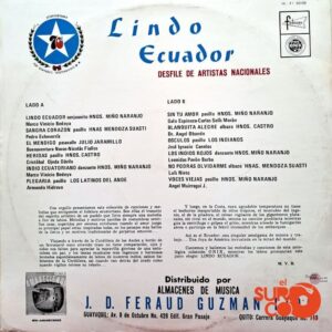 Disco de Vinilo Varios - Lindo Ecuador Vinyl Record