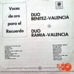 Disco de Vinilo Dúo Benítez Y Valencia - Voces De Oro Para El Recuerdo Vinyl Record