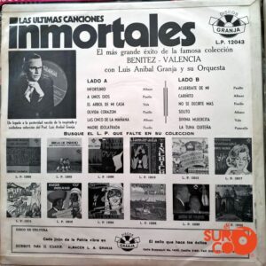 Disco de Vinilo Dúo Benítez Y Valencia - Las Últimas Canciones Inmortales Del Dúo Benítez Y Valencia Vinyl Record