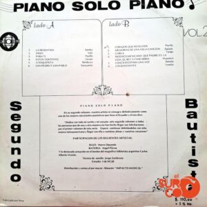 Disco de Vinilo Segundo Bautista - Piano Solo Piano Vinyl Record