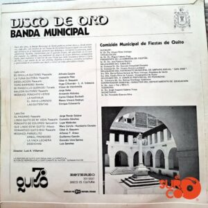 Disco de Vinilo Banda Municipal De Quito - Disco De Oro Vinyl Record