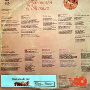 Disco de Vinilo Varios - Música Ecuatoriana Para El Universo Vol. 5 Vinyl Record