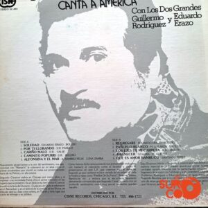 Disco de Vinilo Segundo Cisneros - Segundo Cisneros Canta A América Vinyl Record