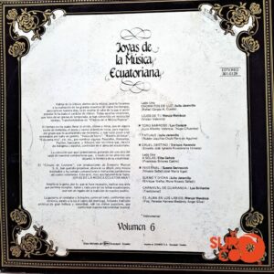 Disco de Vinilo Varios - Joyas De La Música Ecuatoriana Vol. 6 Vinyl Record