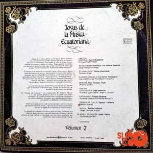 Disco de Vinilo Varios - Joyas De La Música Ecuatoriana Vol. 7 Vinyl Record