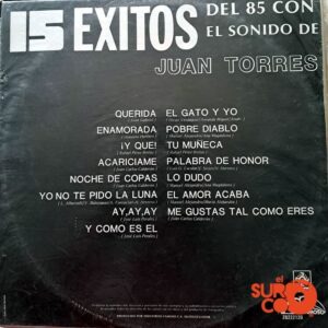 Disco de Vinilo Juan Torres - 15 Éxitos Del 85 Con El Sonido De Juan Torres Vinyl Record