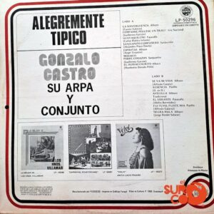 Disco de Vinilo Gonzalo Castro - Alegremente Típico Vinyl Record