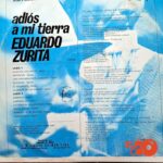 Disco de Vinilo Eduardo Zurita - Adiós A Mi Tierra Vinyl Record