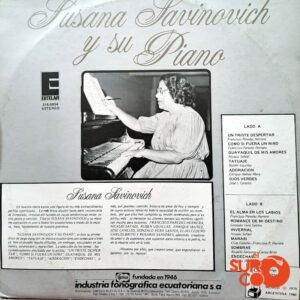 Disco de Vinilo Susana Savinovich - Susana Savinovich Y Su Piano Vinyl Record
