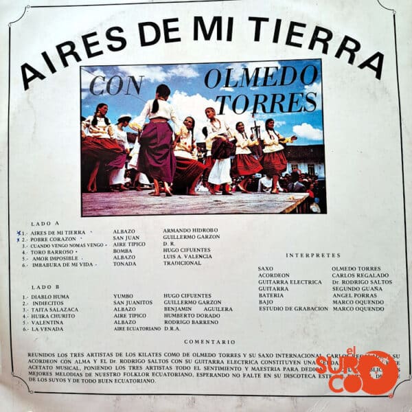 Disco de Vinilo Olmedo Torres - Aires De Mi Tierra Vinyl Record