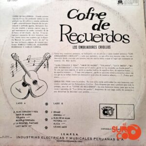Disco de Vinilo Los Embajadores Criollos - Cofre De Recuerdos Vinyl Record