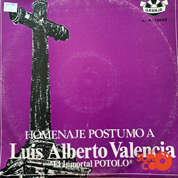 Disco de Vinilo Luis Alberto Valencia - Cantares De Añoranza Vinyl Record