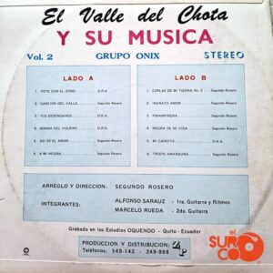 Disco de Vinilo Segundo Rosero - El Valle Del Chota Y Su Música Vinyl Record